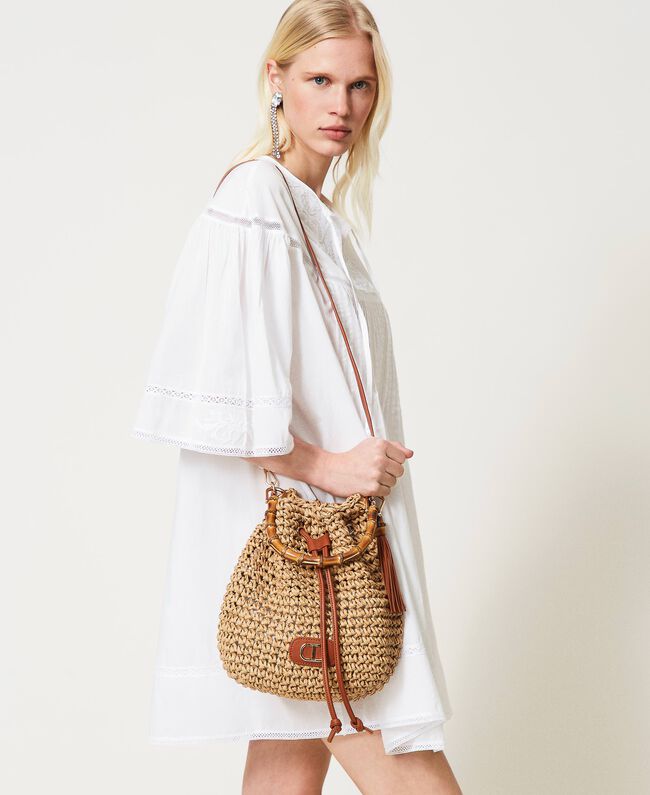 BOLSO TIPO SACO DE RAFIA TRENZADA - Flappers Concept