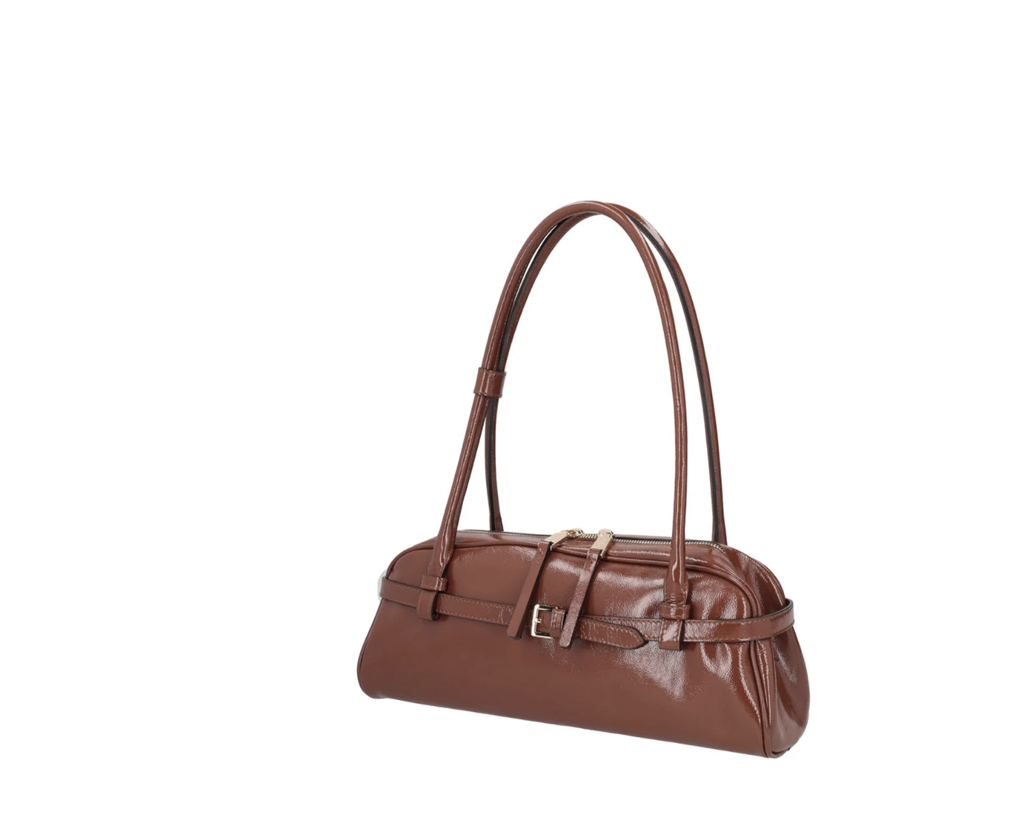 Bolso asa marron piel