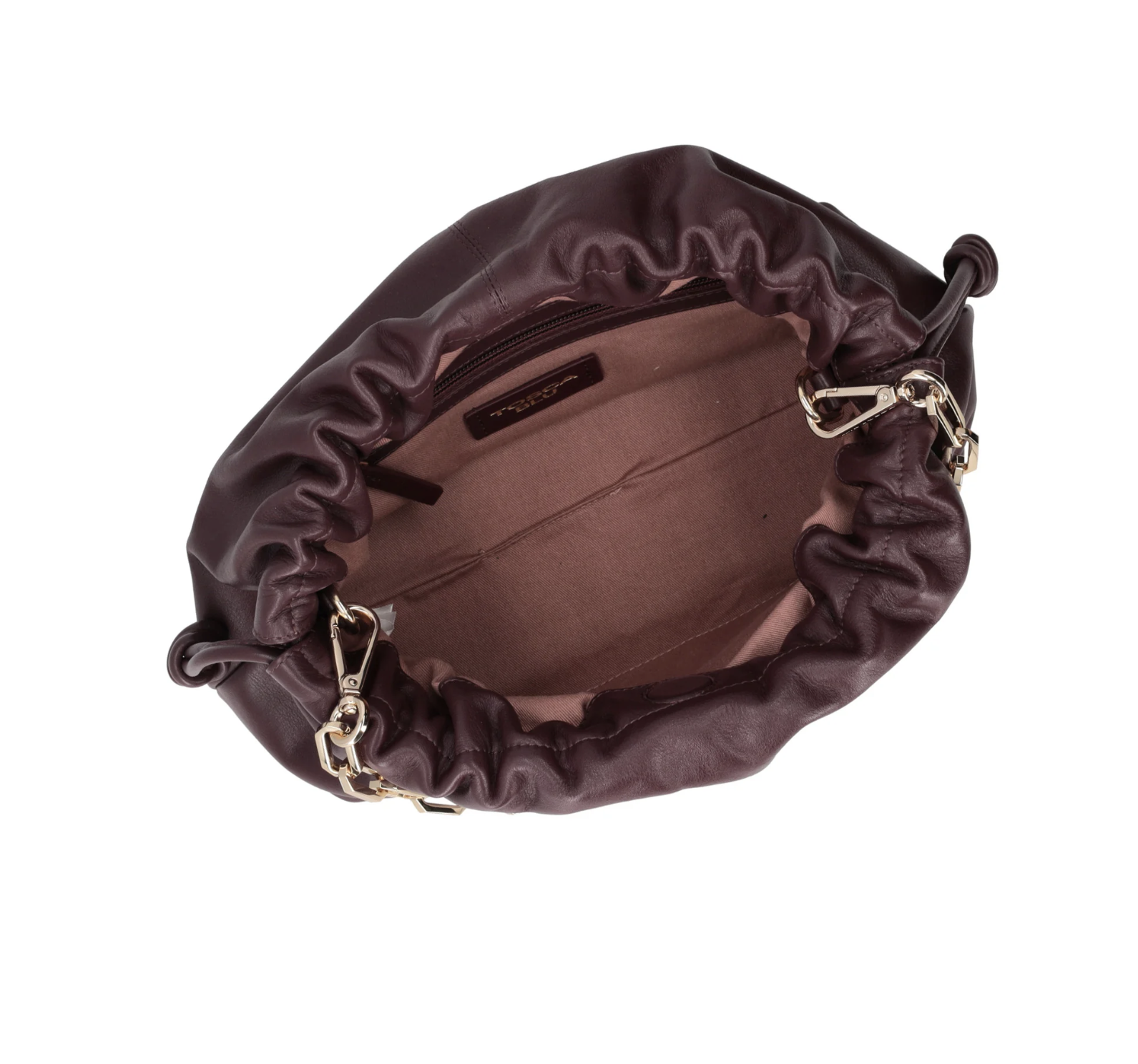 bolso burdeos por dentro