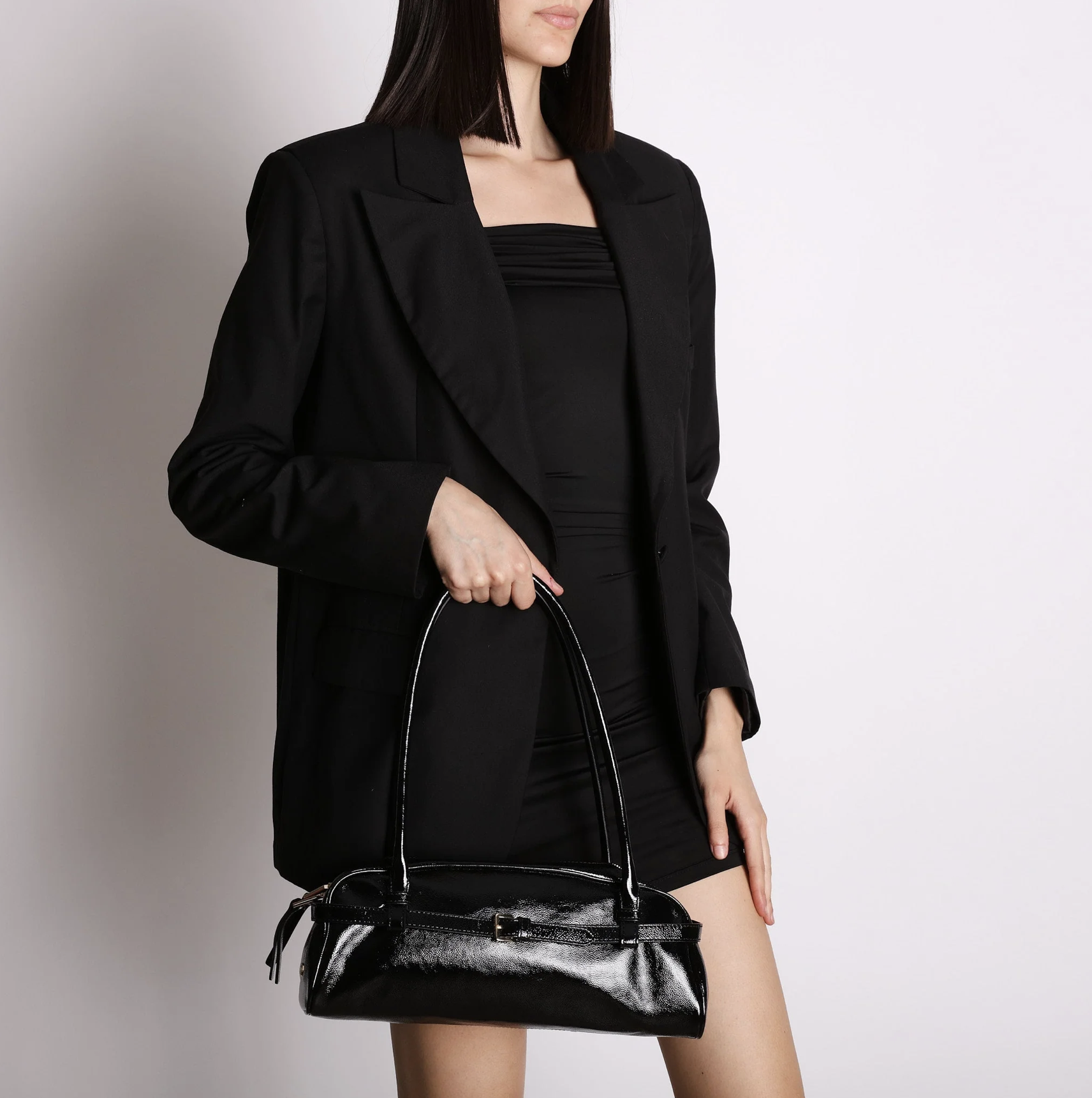 bolso negro asa grande