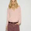 JERSEY CANELA CUELLO POLO ROSA