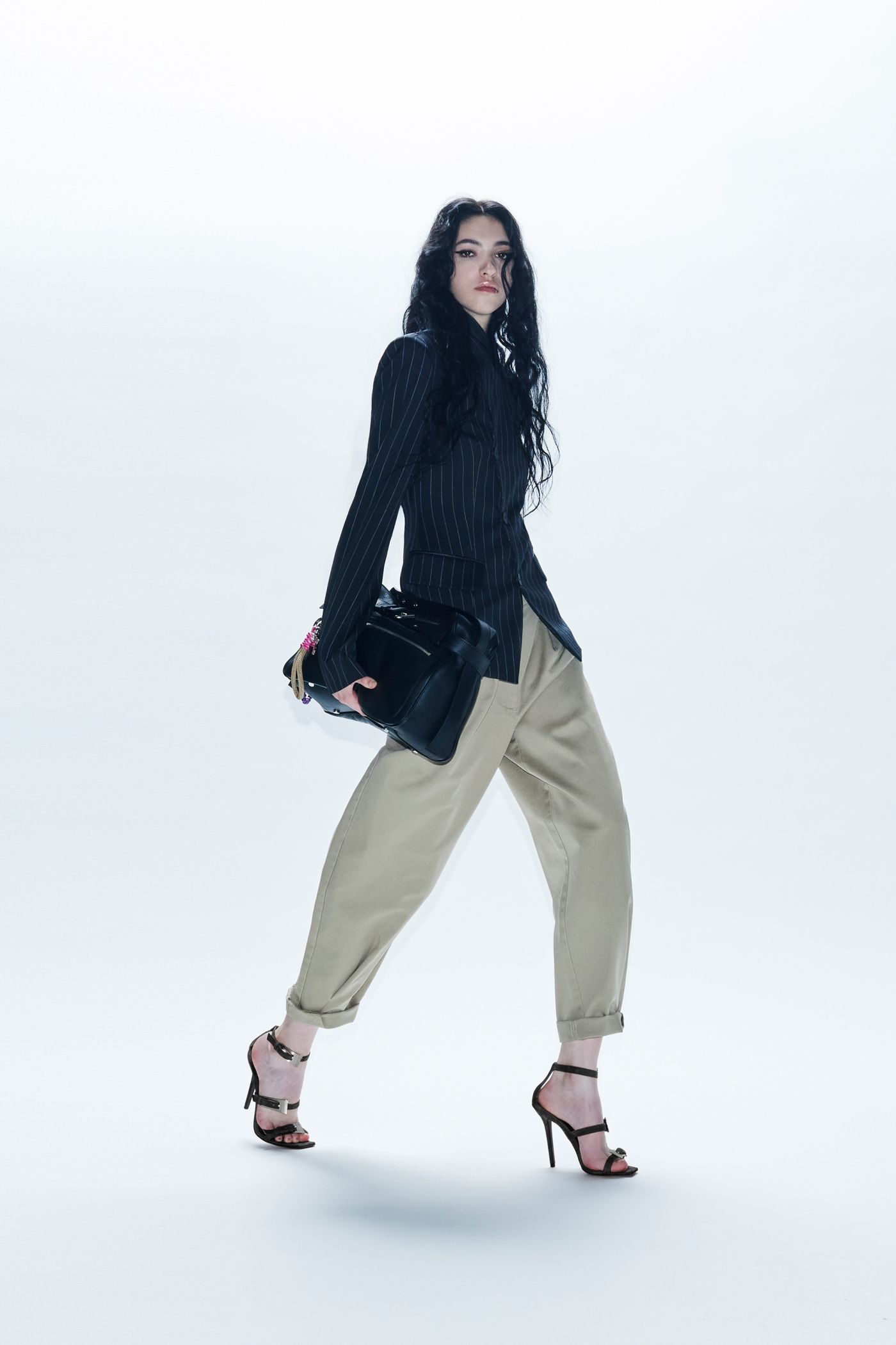 Blazer miriam masculina aniyeby blazer de rayas de corte masculino.