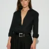 CAMISA SIMONA LINO NEGRO
