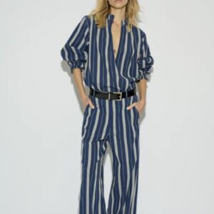 PANTALÓN ALMU RECTO RAYAS NAVY