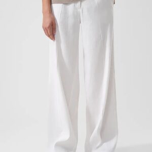 Pantalones de lino blancos Mira | CAMBIO