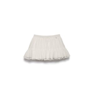 Mini falda Carmen con elástico suave en la cintura y volante en el bajo.