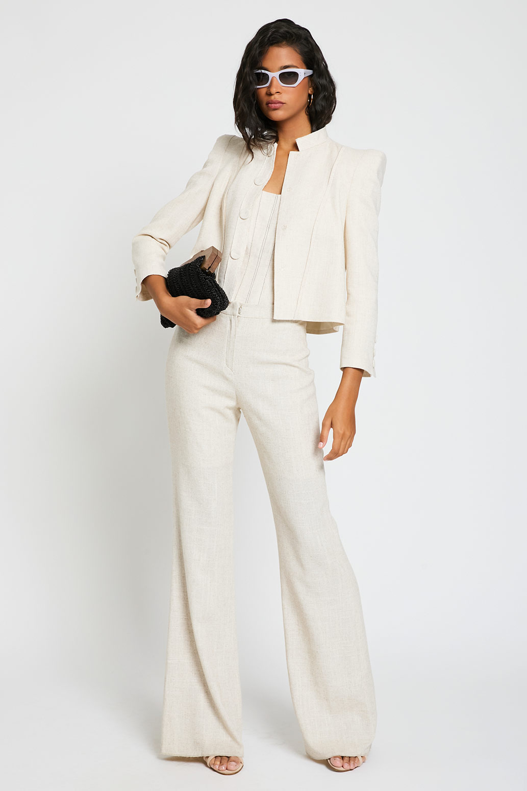 Pantalón sastre Floriapata recta de lino Pantalón sastreFloria pata recta de lino