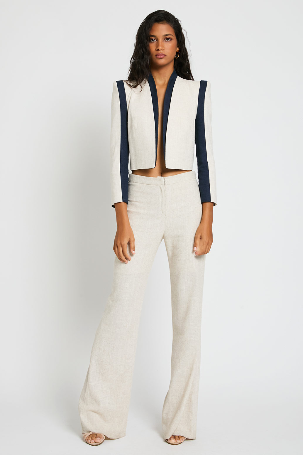 Pantalón sastre pata recta de lino1 Pantalón sastre pata recta de lino