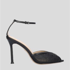 Sandalia negra con brillos Anelisse.