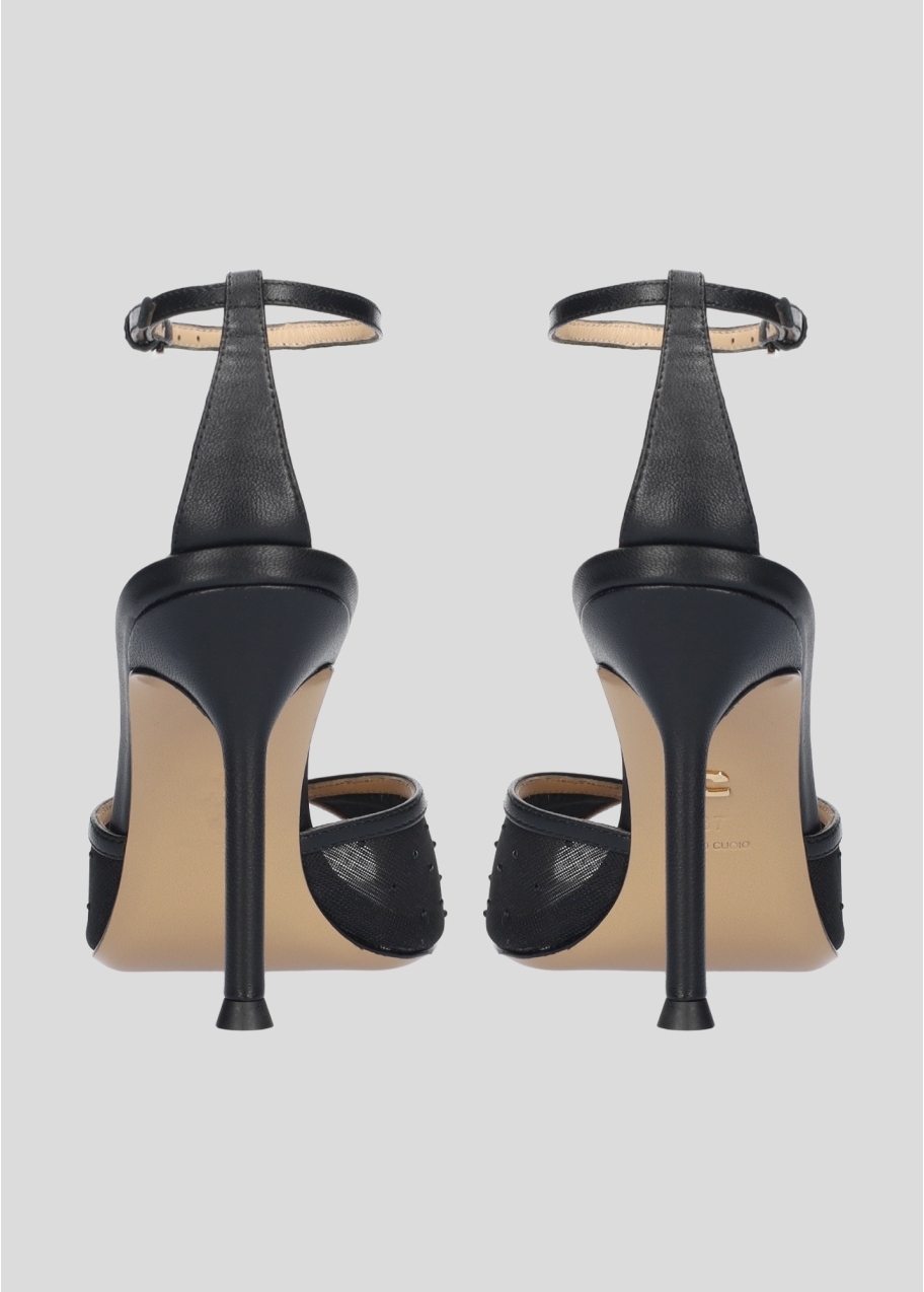 Sandalia negra con brillos Anelisse.4 Sandalia negra con brillos Anelisse.