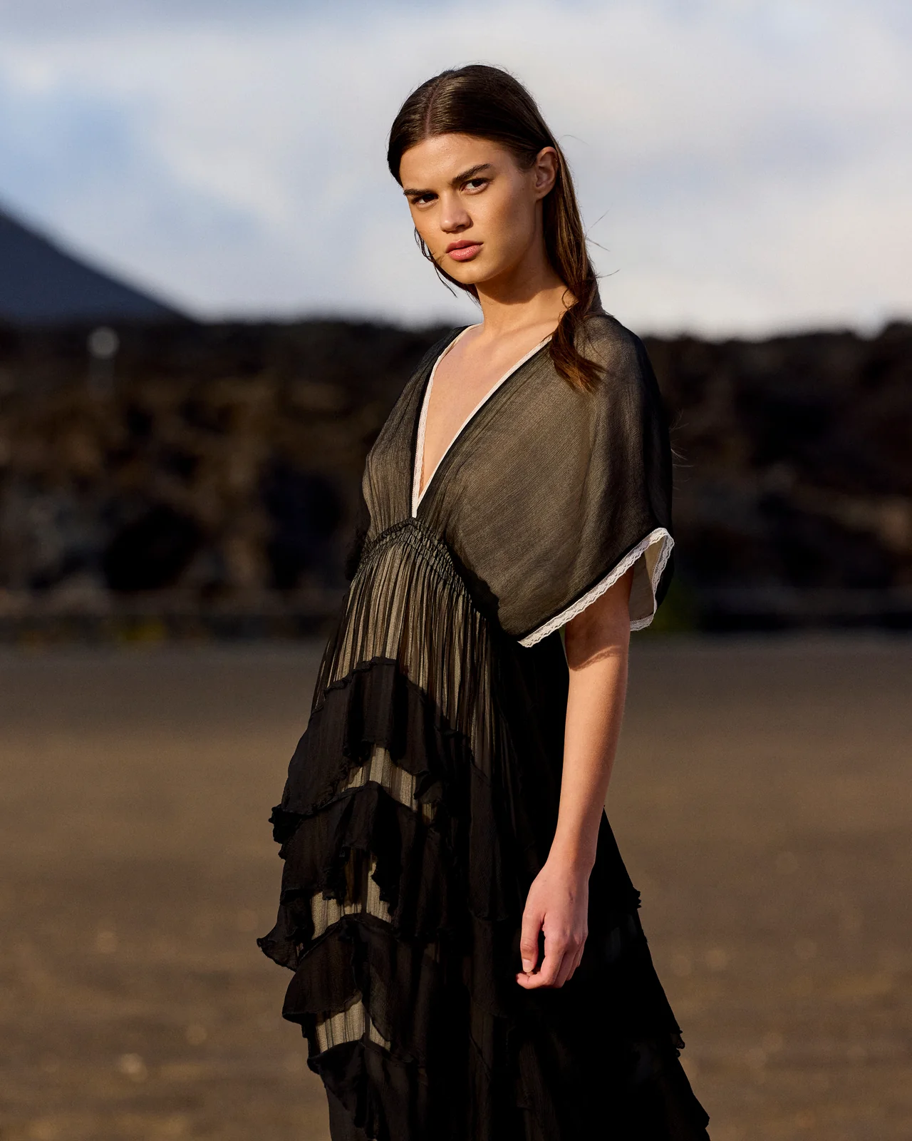 VESTIDO DE GASA NEGRO MESDEMOISELLES .jpg vestido de gasa negro mesdemoiselles Paris
