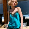 Top lencero turquesa