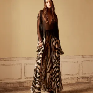 Vestido largo animal print mesdemoiselles
