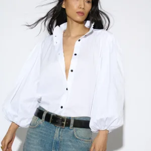 camisa carlota popelin blanca