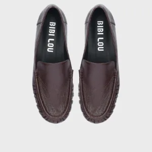 mocasines de piel efecto charol