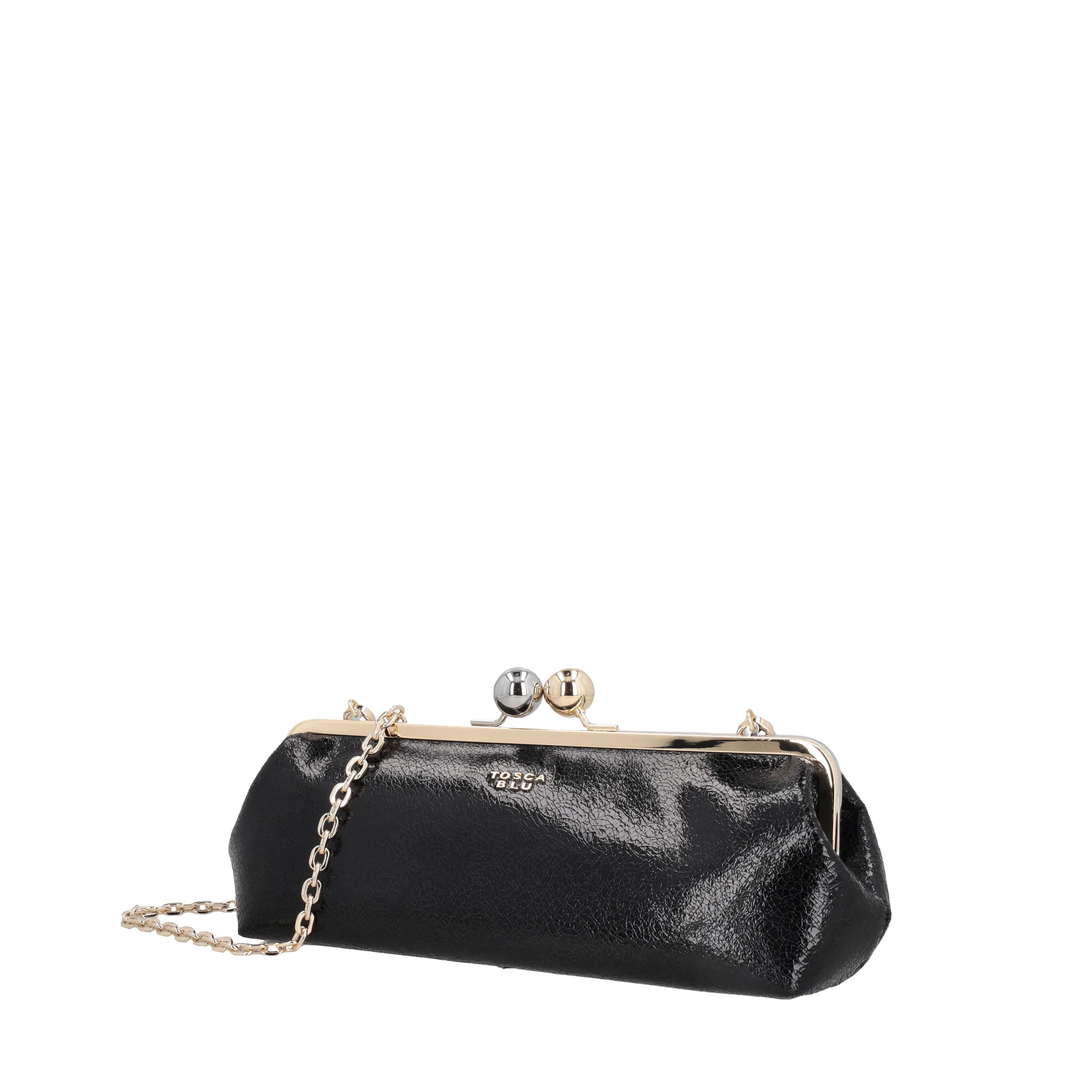 Bolso clutch Clarisse negro con efecto craqueado | TOSCABLU 1.jpg Bolso clutch Clarisse negro con efecto craqueado | TOSCABLU
