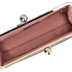 Bolso clutch Clarisse negro con efecto craqueado | TOSCABLU