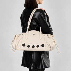 Bolso de mano Stella de piel suave blanco | TOSCABLU