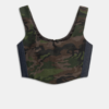 Top corset camuflaje