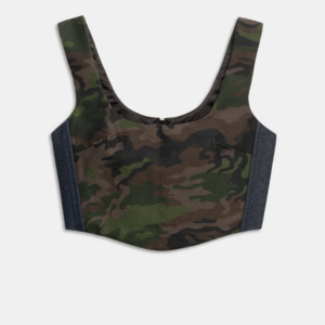 Top corset camuflaje