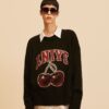 Jersey de mezcla de lana cherry | ANIYEBY
