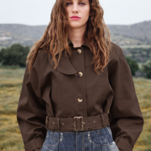 Gabardina corta color café | MES DEMOISELLES PARÍS