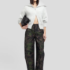 Pantalón Parachute estampado camuflaje | WEILI ZHENG