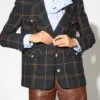 Blazer Ninety cuadros Navi | BADITS