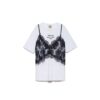 Camiseta over con bralette de encaje | ANIYEBY