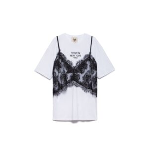 Camiseta over con bralette de encaje | ANIYEBY