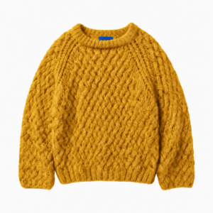 Jersey Brayden de mohair color mostaza | MESDEMOISELLES PARIS
