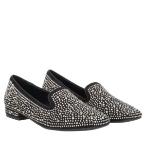 Mocasines Adele negros con cristales | TOSCABLU