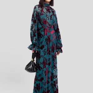 Vestido de ceremonia devoré | WEILI ZHENG