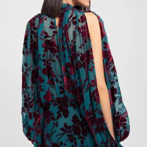 Vestido de ceremonia devoré | WEILI ZHENG