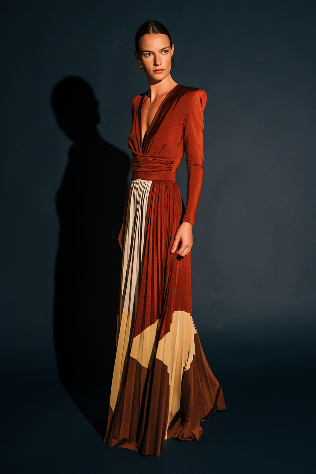 Vestido de punto estampado Diza | COLOUR NUDE 2